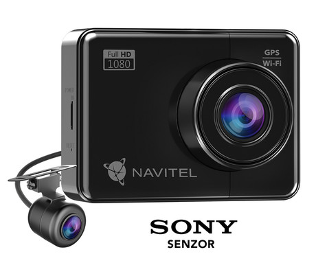 EOL - Avto kamera NAVITEL R700 GPS Dual, + vzvratna kamera, Full HD, 2.7" zaslon, Night Vision, SONY senzor, GPS, 170° snemalni kot, G-senzor, aplikacija