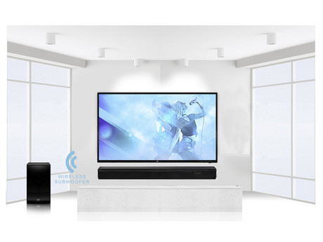 EOL - TREVI Sound Bar 2.1, SB 8370 SW + brezžični subwoofer, bluetooth/USB/AUX, LED display, 80W RMS, daljinec, črn