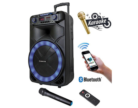 EOL - MANTA SPK5023 ORION, Karaoke zvočni sistem, prenosni/voziček, vgrajena baterija, BT, 8.000 P.M.P.O
