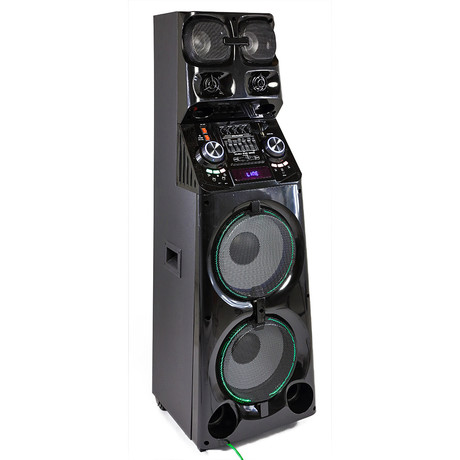 EOL - MANTA SPK5037 Power Avdio, DISCO/KARAOKE sistem, 6x zvočnik, 8000W P.M.P.O, Bluetooth, USB/SD/Mic/AUX, Radio FM, X-BASS