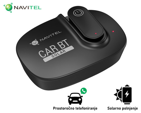 NAVITEL SOLAR BT, multifunkcijske BT slušalke, solarno ali USB napajanje, magnetno stojalo,