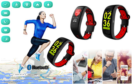 EOL - TREVI Športna zapestnica TREVI T-FIT 250, Bluetooth, GPS, črno/rdeča