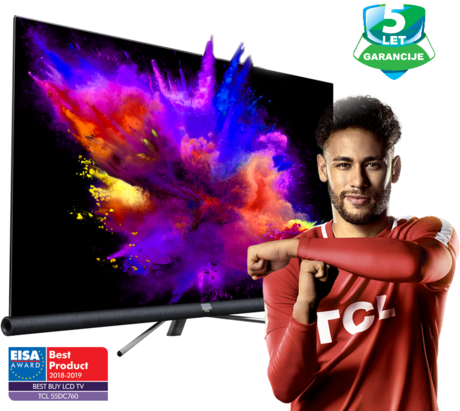 EOL - LED TV TCL 65" (diagonala 165cm) 65DC760 4K UHD, Android, Smart WiFi, HDR PRO, 10bit, JBL/Harman, Micro Dimming, Ultra Slim