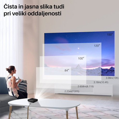 EOL - BYINTEK UFO U30 Pro mini prenosni 3D LED projektor, Android, Wifi, vgrajen zvočnik, HD, HDMI-IN