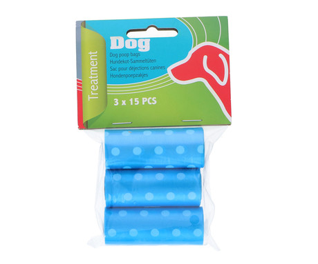 EOL - rečke za iztrebke, 45 vrečk, modra