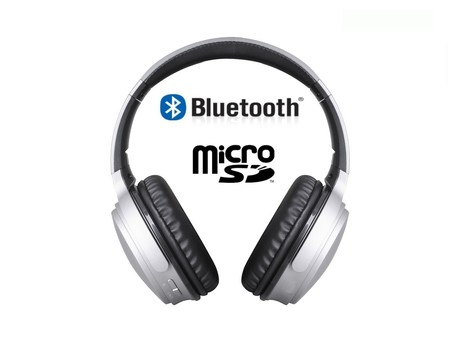 EOL - TREVI Brezžične BLUETOOTH slušalke X-DJ 1301 BT + mikrofon, AUX-in, zložljive, sive