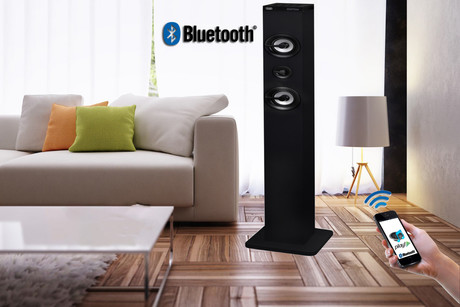 EOL - TREVI XT 101 BT, Bluetooth samostoječi HiFi zvočnik, 40W, USB, MP3, LED display + daljinec, črne barve