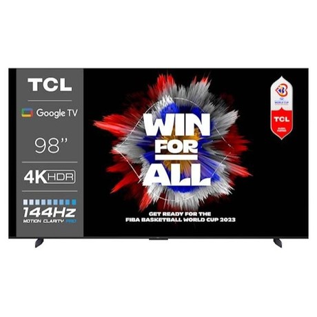 QLED TV TCL 98P745, 248cm (98"), 4K-UHD, Google TV, HDR 10, Dolby Vision Atmos, Game master 120Hz