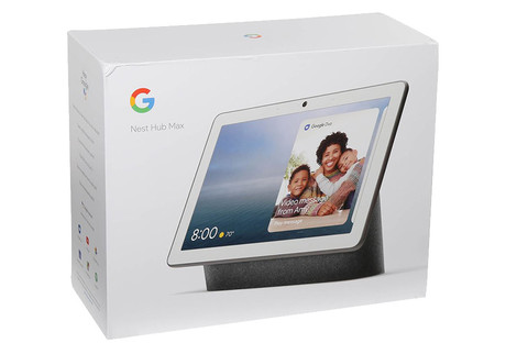 Google Nest Hub Max pametni zaslon / zvočnik, 10" zaslon, WiFi, Bluetooth 5.0, Google Assistant + Home, glasovni pomočnik, glasovno upravljanje, mikrofoni, siv (Charcoal)