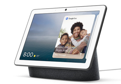 Google Nest Hub Max pametni zaslon / zvočnik, 10" zaslon, WiFi, Bluetooth 5.0, Google Assistant + Home, glasovni pomočnik, glasovno upravljanje, mikrofoni, siv (Charcoal)