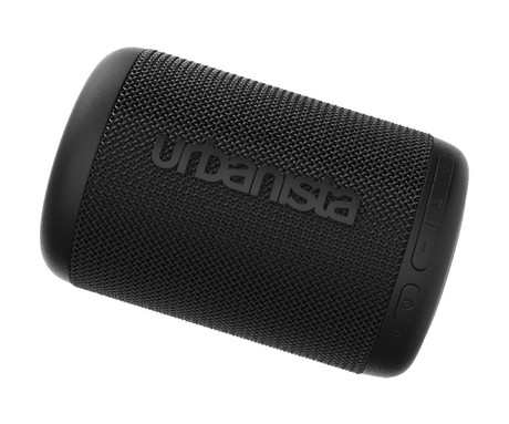 URBANISTA MEMPHIS prenosni zvočnik, 5W, Bluetooth® 5.2, TWS, do 12 ur predvajanja, upravljanje z gumbi, IPX5 vodoodpornost, USB Type-C, črn (Midnight Black)