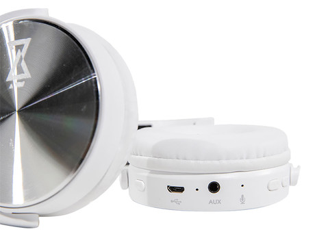 EOL - TREVI DJ 12E50 naglavne slušalke, Bluetooth 5.0, mikrofon, AUX-in, zložljive, bele