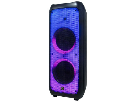 MANTA SPK5450 PHANTOM prenosni KARAOKE zvočnik, Bluetooth 5.0, 30.000W P.M.P.O., TWS, Equalizer, polnilna baterija, X-Bass, FM Radio, USB / microSD / AUX / MIC-in, črn