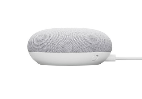 Google Nest Mini 2nd Gen pametni zvočnik, Bluetooth 5.0, WiFi, Google Assistant + Home, glasovni pomočnik, glasovno upravljanje, 3x mikrofon, bel (Chalk)