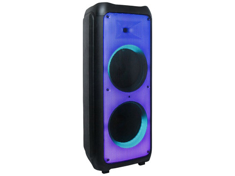 MANTA SPK1202B250 KRIOS prenosni KARAOKE zvočnik, Bluetooth, TWS, Equalizer, polnilna baterija, Super Bass, USB / microSD / AUX / MIC-in, + mikrofon, + daljinec, črn