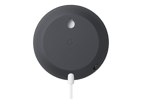 Google Nest Mini 2nd Gen pametni zvočnik, Bluetooth 5.0, WiFi, Google Assistant + Home, glasovni pomočnik, glasovno upravljanje, 3x mikrofon, siv (Charcoal)