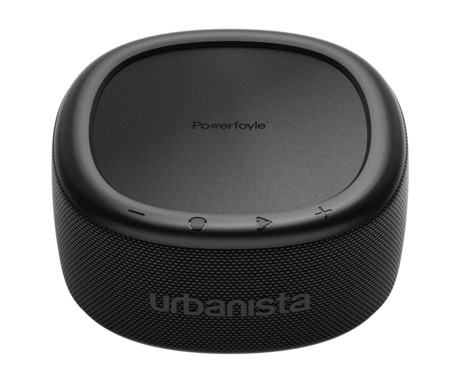 URBANISTA MALIBU prenosni SOLARNI zvočnik, solarno polnjenje, Bluetooth® 5.2, TWS / Stereo Link, polnilna baterija, brezplačna aplikacija, IP67 vodoodpornost, USB Type-C, črn (Midnight Black)