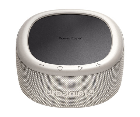 URBANISTA MALIBU prenosni SOLARNI zvočnik, solarno polnjenje, Bluetooth® 5.2, TWS / Stereo Link, polnilna baterija, brezplačna aplikacija, IP67 vodoodpornost, USB Type-C, siv (Desert Gray)