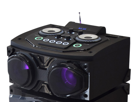 MANTA SPK5520 prenosni KARAOKE zvočnik, Bluetooth, 300W RMS, Equalizer, X-Bass, FM Radio, USB / microSD / MIC-in, črn