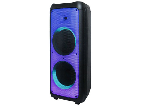 MANTA SPK1202B250 KRIOS prenosni KARAOKE zvočnik, Bluetooth 5.0, TWS, Equalizer, polnilna baterija, Super Bass, USB / microSD / AUX / MIC-in, + mikrofon, + daljinec, črn