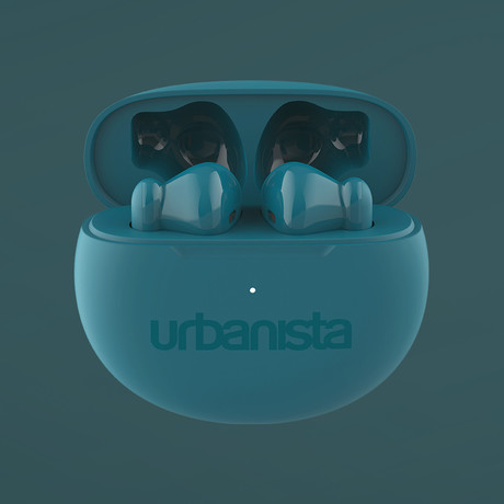 URBANISTA AUSTIN brezžične slušalke, Bluetooth® 5.3, TWS, do 20 ur predvajanja, upravljanje na dotik, IPX4 vodoodpornost, USB Type-C, zelene (Lake Green)