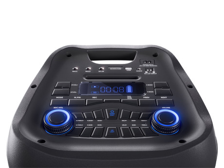 MANTA SPK5450 PHANTOM prenosni KARAOKE zvočnik, Bluetooth 5.0, 30.000W P.M.P.O., TWS, Equalizer, polnilna baterija, X-Bass, FM Radio, USB / microSD / AUX / MIC-in, črn