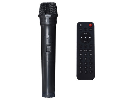 MANTA SPK5520 prenosni KARAOKE zvočnik, Bluetooth, 300W RMS, Equalizer, X-Bass, FM Radio, USB / microSD / MIC-in, črn