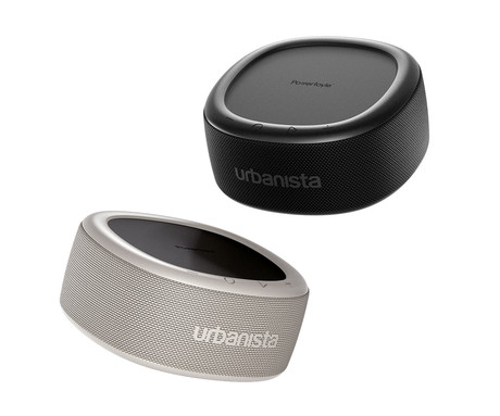 URBANISTA MALIBU prenosni SOLARNI zvočnik, solarno polnjenje, Bluetooth® 5.2, TWS / Stereo Link, polnilna baterija, brezplačna aplikacija, IP67 vodoodpornost, USB Type-C, siv (Desert Gray)