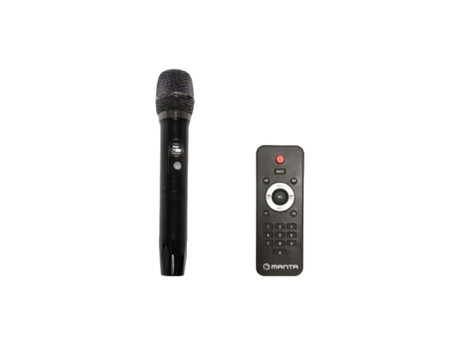 MANTA SPK1202B250 KRIOS prenosni KARAOKE zvočnik, Bluetooth, TWS, Equalizer, polnilna baterija, Super Bass, USB / microSD / AUX / MIC-in, + mikrofon, + daljinec, črn