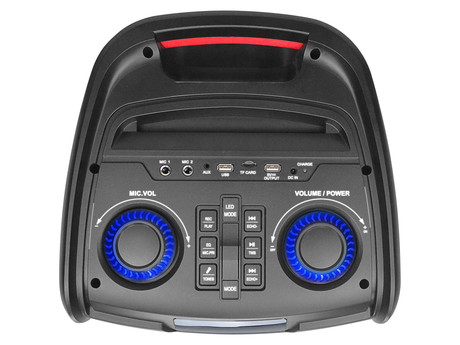 MANTA SPK5350 Flame, Karaoke, vgrajena baterija, Bluetoth / USB / MP3 / RADIO FM, Disco LED lučke, TWS, Super Bass, Power bank, 10.000W P.M.P.O