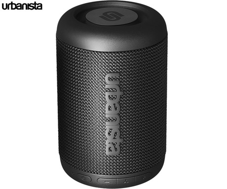 URBANISTA MEMPHIS prenosni zvočnik, 5W, Bluetooth® 5.2, TWS, do 12 ur predvajanja, upravljanje z gumbi, IPX5 vodoodpornost, USB Type-C, črn (Midnight Black)