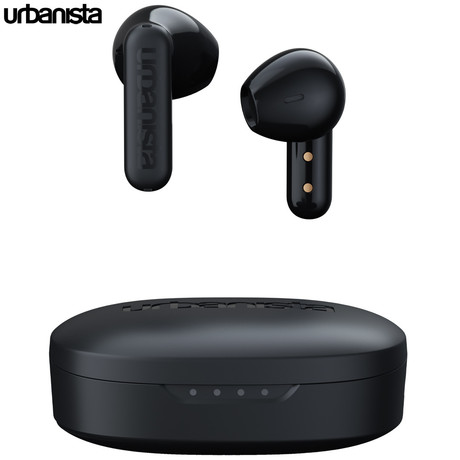URBANISTA COPENHAGEN brezžične slušalke, Bluetooth® 5.2, TWS, do 32 ur predvajanja, upravljanje na dotik, IPX4 vodoodpornost, USB Type-C, črne (Midnight Black)