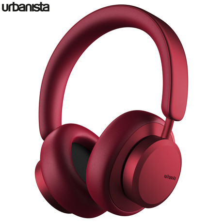 URBANISTA MIAMI naglavne brezžične slušalke, Bluetooth, ANC, do 50ur, Ruby Red ( rdeče)