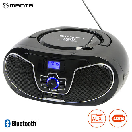 MANTA BBX007 Radio CD, MP3, USB, FM RADIO + Bluetooth 5.0