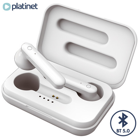 EOL - PLATINET PM1040W brezžične slušalke, Bluetooth 5.0, TWS, polnilna POWERBANK postaja