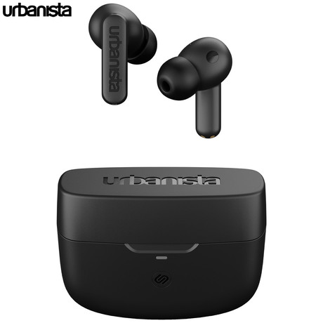 URBANISTA ATLANTA brezžične slušalke, Bluetooth® 5.2, TWS, ANC, do 34 ur predvajanja, upravljanje na dotik, IPX4 vodoodpornost, USB Type-C, črne (Midnight Black)