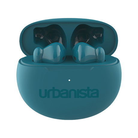 URBANISTA AUSTIN brezžične slušalke, Bluetooth® 5.3, TWS, do 20 ur predvajanja, upravljanje na dotik, IPX4 vodoodpornost, USB Type-C, zelene (Lake Green)