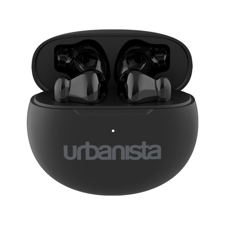 URBANISTA AUSTIN brezžične slušalke, Bluetooth® 5.3, TWS, do 20 ur predvajanja, upravljanje na dotik, IPX4 vodoodpornost, USB Type-C, črne (Midnight Black)