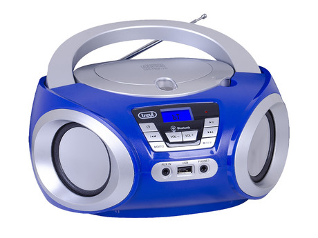 TREVI CMP 544 BT Boombox radijski in CD predvajalnik, FM Radio, Bluetooth, USB, AUX, LCD zaslon, antena, moder