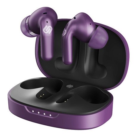 URBANISTA SEOUL brezžične slušalke, Bluetooth® 5.2, TWS, do 32 ur predvajanja, upravljanje na dotik, brezžično polnjenje, nizka zakasnitev, vijolične (Vivid Purple)