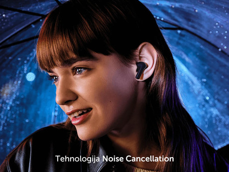 XIAOMI Redmi Buds 4 Active brezžične slušalke, Bluetooth 5.3, TWS, Noise Cancelling, nizka zakasnitev, polnilna enota, Type-C, do 28ur, črne