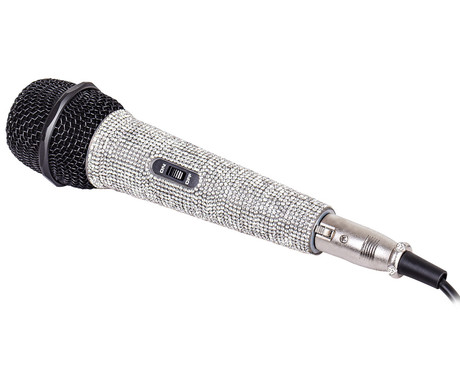 TREVI EM 30 STAR žični mikrofon, XLR, JACK 6.3mm, 5m kabel, diamanti, kovinski