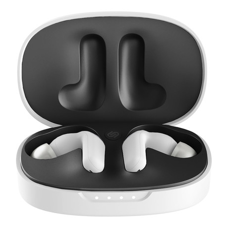 URBANISTA SEOUL brezžične slušalke, Bluetooth® 5.2, TWS, do 32 ur predvajanja, upravljanje na dotik, brezžično polnjenje, nizka zakasnitev, bele (Pearl White)