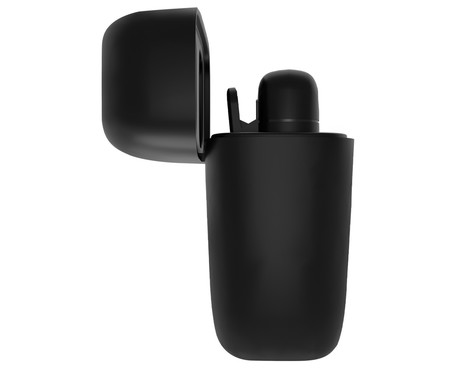 Natec HOPPER brezžični mikrofon, mini, lavalier, polnilna baterija, 2.4GHz sprejemnik, doseg do 30m, tehnologija ENC, CLIP-ON montaža, +polnilna postaja, USB Type-C, črn