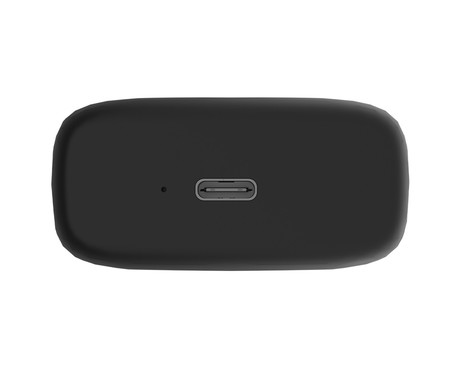 Natec HOPPER brezžični mikrofon, mini, lavalier, polnilna baterija, 2.4GHz sprejemnik, doseg do 30m, tehnologija ENC, CLIP-ON montaža, +polnilna postaja, USB Type-C, črn