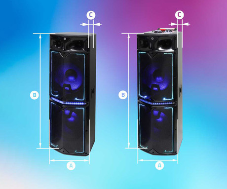 EOL - MANTA SPK1201X500D MINOS zvočni KARAOKE sistem, STEREO zvok, Bluetooth 5.0, FM radio, USB / SD / AUX / 2x MIC, daljinski upravljalnik + mikrofon, črn