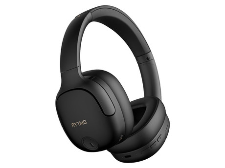 MANTA RYTMO ELEGANCE brezžične naglavne slušalke, Bluetooth 5.3, Hybrid ANC, polnilna baterija, do 50 ur, zložljive, 4x mikrofon, USB Type-C, AUX, +torbica, črne (Phantom Black)