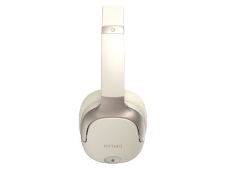 MANTA RYTMO ELEGANCE brezžične naglavne slušalke, Bluetooth 5.3, Hybrid ANC, polnilna baterija, do 50 ur, zložljive, 4x mikrofon, USB Type-C, AUX, +torbica, bež (Creamy White)
