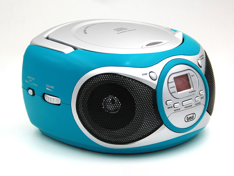 EOL - TREVI CD 512 Boombox radijski in CD predvajalnik, FM Radio, AUX, LCD zaslon, antena, moder