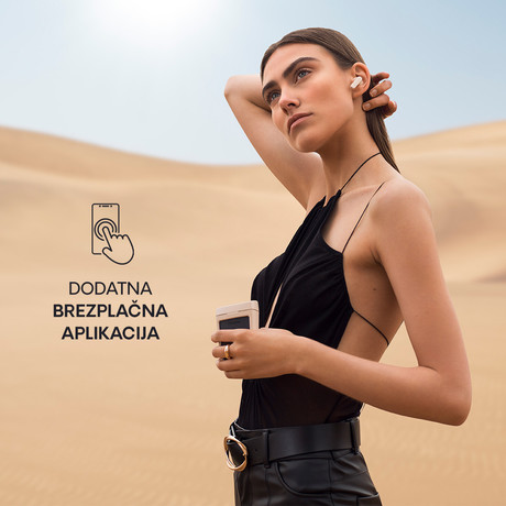 URBANISTA PHOENIX brezžične SOLARNE slušalke, Bluetooth® 5.2, TWS, solarno polnjenje, upravljanje na dotik, IPX4 vodoodpornost, USB Type-C, črne (Midnight Black)